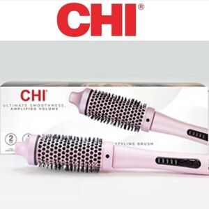 CHI 1.5" Ballerina Thermal Ceramic Nylon Round Styling Brush-‎ Pink